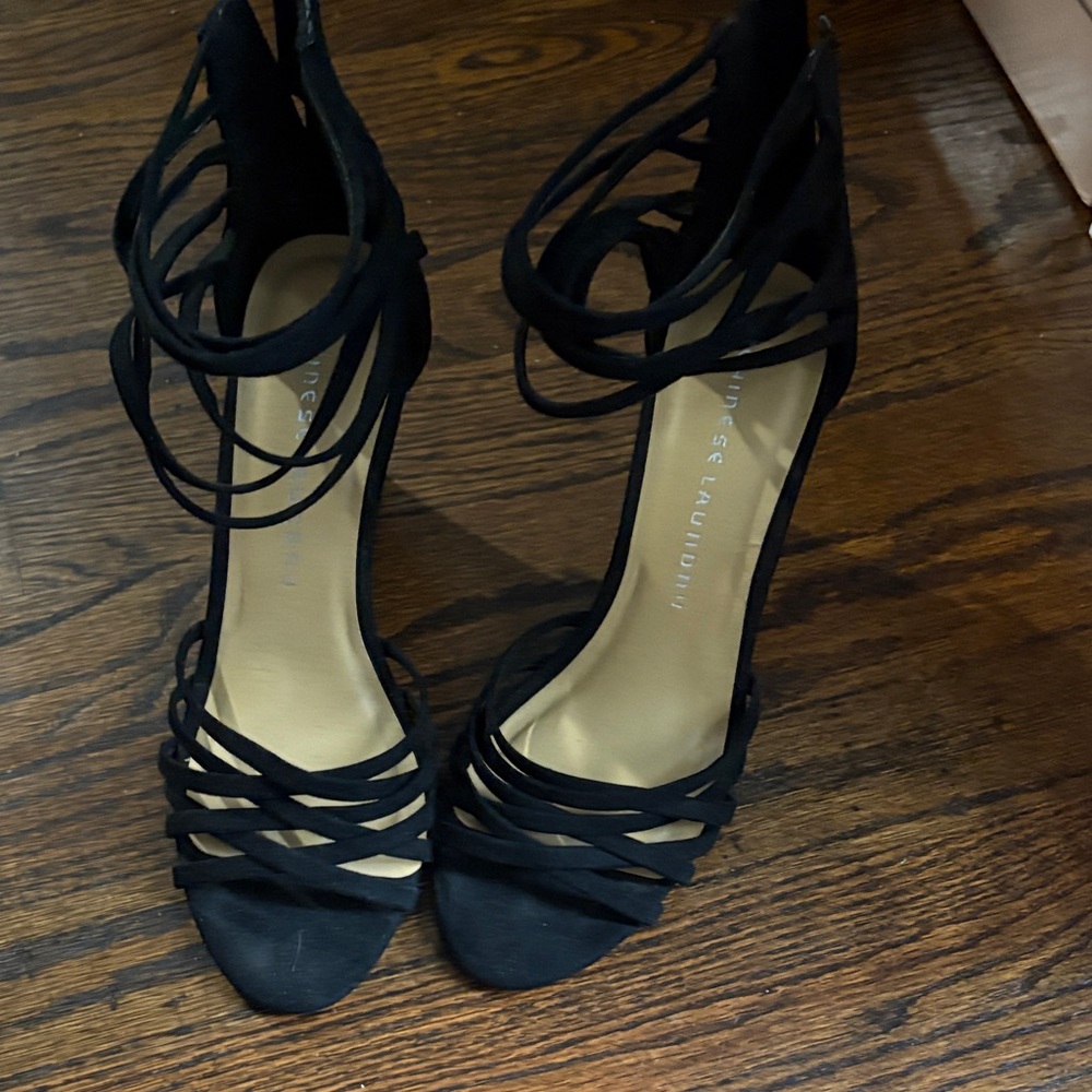 Chinese Laundry Black Strappy Heels